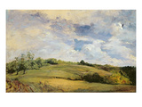 Landscape and Clouds (Oil on Canvas) Giclee Print by Louis Antoine Leon Riesener