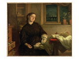 Home Dreams, 1869 (Oil on Canvas Laid Down on Panel) Reproduction procédé giclée par Charles West Cope