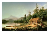 Home in the Woods, 1847 (Oil on Canvas) Reproduction procédé giclée par Thomas Cole