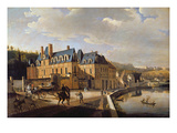 Chateau De La Chaussee Near Bougival, 1822 (Oil on Canvas) Giclee Print by Jacques Francois Joseph Swebach