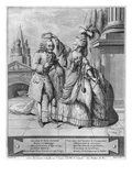 Voltaire Crowned by Mademoiselle Clairon, Engraved by Jean Victor (B.1718) 1791 (Engraving) Giclee Print by Claude Louis Desrais