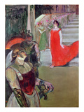 Messalina Descends a Staircase Lined with Attendants, 1900-01 Giclee Print by Henri de Toulouse-Lautrec
