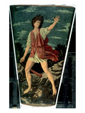 David with the Head of Goliath, C.1450-55 (Tempera on Leather with Wood) Giclee Print by Andrea Del Castagno