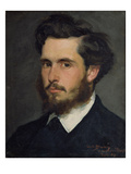 Portrait of Claude Monet (1840-1926) 1867 (Oil on Canvas) Giclee Print by Charles Emile Auguste Carolus-Duran