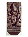 Krishna Playing a Flute (Wood) Giclee Print by  Indian
