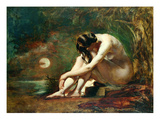 Moonlit Nude (Oil) Giclee Print by William Etty