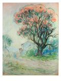 Pink Tree (Pastel on Paper) Giclee Print by Claude Emile Schuffenecker