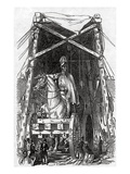 The Statue at Mr. Wyatt's Foundry, Published in 'The Illustrated London News', 3rd October 1846 Giclee Print by Ebenezer Landells