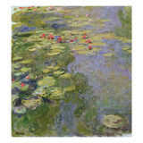 The Waterlily Pond, 1917-19 (Oil on Canvas) (See Detail 382338) Reproduction procédé giclée par Claude Monet