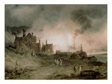 Bedlam Furnace, Madeley Dale, Shropshire, 1803 Giclee Print by Paul Sandby Munn