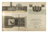 A Marine Steam Engine, 1832 (Pen and Ink and W/C on Paper) Giclee Print by James Nasmyth