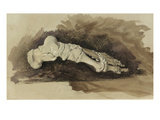 The Bones of a Female Human's Foot (Pencil with W/C and Bodycolour on Paper) Giclee Print by John Ruskin