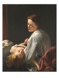 The Lesson, 1865 (Oil on Canvas) Giclee Print by Henry Nelson O'Neil