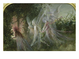 Fairies at a Window, C.1864 (W/C and Gouache) Reproduction procédé giclée par John Anster Fitzgerald