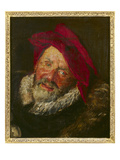 Portrait of a Buffoon (Oil on Canvas) Giclée-Druck von Frans Hals