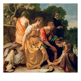 Diana and Her Companions, C.1655-56 (Oil on Canvas) Giclee Print by Jan Vermeer