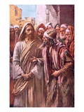 The Question of the Sadducees Lámina giclée por Harold Copping The Question of the Sadducees Lámina giclée por Harold Copping