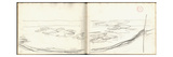 Pond with Water Lilies (Pencil on Paper) Giclee Print by Claude Monet