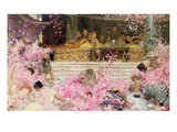 Study for the Roses of Heliogabulus, C.1888 (Oil on Canvas) Giclee Print by Sir Lawrence Alma-Tadema