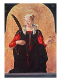 St. Lucy (Oil on Panel) Giclee Print by Francesco del Cossa