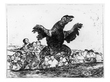 The Carnivorous Vulture, Plate 76 from 'The Disasters of War', 1812-20 (Etching) Giclee Print by Francisco Jose de Goya y Lucientes