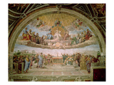 Disputa, from the Stanza Della Segnatura, 1508-11 (Fresco) (See also 168791) Reproduction procédé giclée par Raphael 