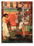Pharaoh Tells His Dream Giclee Print by William Hatherell