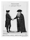 Friendship - a Principal Beard 1793 (Engraving) Giclee Print by John Kay