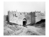 Damascus Gate, Jerusalem, 1857 (B/W Photo) Giclee Print by James Robertson