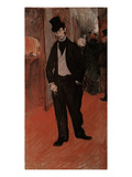 Gabriel Tapie De Celeyran in a Theatre Corridor, 1893-4 (Oil on Canvas) Giclee Print by Henri de Toulouse-Lautrec