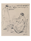Qu'Est-C' Qu'I'Rest' De Ta Quinzaine - Rien. Acteon S'Est Trompe De Parcours' (Pencil on Paper) Reproduction procédé giclée par Jean Louis Forain