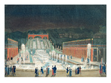 Illumination of the Saint-Cloud Fountain, 1st April 1810 (Etching and Aquatint on Paper) Reproduction procédé giclée par Philibert Louis Debucourt
