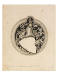 Sketch for the Millais Coat of Arms, 1862 (Pencil with Pen and Ink on Paper) Giclee Print by Sir John Everett Millais
