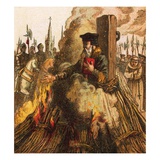 The Burning of Cranmer Giclee Print by  English