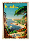 Poster Advertising Esterel-Plage, St.Raphael, C.1920 (Colour Litho) Giclee Print by Henri Gray