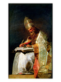 St. Gregory the Great, 1795-99 (Oil on Canvas) Giclée-Druck von Francisco Jose de Goya y Lucientes
