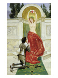 Tannhauser in the Venusburg, 1901 (Oil on Board) (See also 15172) Reproduction procédé giclée par John Collier
