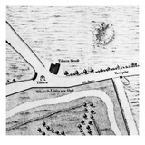 Map of Tyburn, 1746 (Litho) (Detail of 438496) Giclee Print by John Rocque