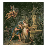 Jason Swearing Eternal Affection to Medea, 1742-43 (Oil on Canvas) Giclee Print by Jean Francois de Troy