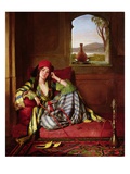 Favourite of the Harem (Oil on Canvas) Reproduction procédé giclée par John Frederick Lewis