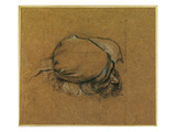 Study for 'The Sea Maiden' (Charcoal Heightened with Chalk) Giclée-Druck von Herbert James Draper