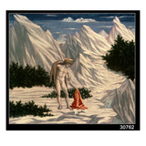 St. John in the Desert, C.1445 (Tempera on Panel) Giclée-tryk af Domenico Veneziano