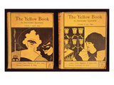 34:The Yellow Book, Published by Lane, Volumes 1 and 2, 1894, Covers Giclee Print by Aubrey Beardsley