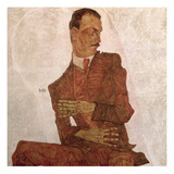 Arthur Roessler, 1910 (Oil on Canvas) Giclee-vedos tekijänä Egon Schiele Arthur Roessler, 1910 (Oil on Canvas) Giclee-vedos tekijänä Egon Schiele