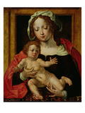 Virgin and Child (Oil on Panel) Giclee Print by Jan Gossaert
