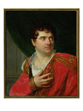 Portrait of Francois Joseph Talma (1763-1826) (Oil on Canvas) Giclee Print by Henri Francois Riesener