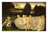 Diana and Actaeon Giclee Print by Lucas Cranach the Elder