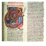 Harl 2803 Vol 1: F.264 the Prophet Hosea, from the Worms Bible, 1148 (Vellum) Giclee Print by  German