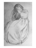 Elizabeth Siddal, C.1853 (Graphite on Paper) Giclee Print by Dante Charles Gabriel Rossetti