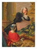 The Reading from Moliere, C.1728 (Detail of 29516) Giclee Print by Jean Francois de Troy